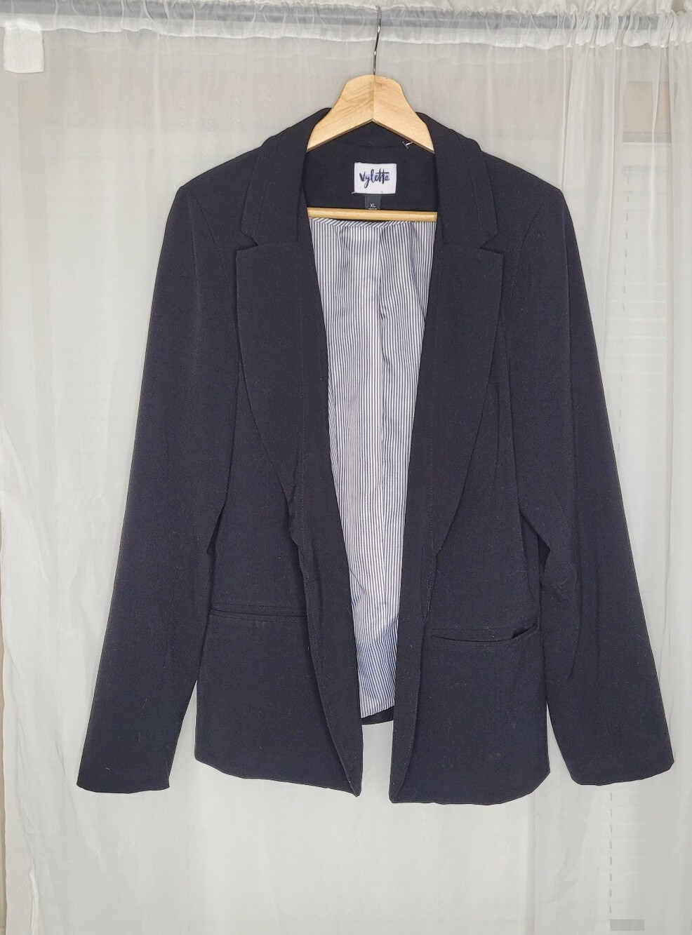 Vylette Blazer Size XL Black Business Casual